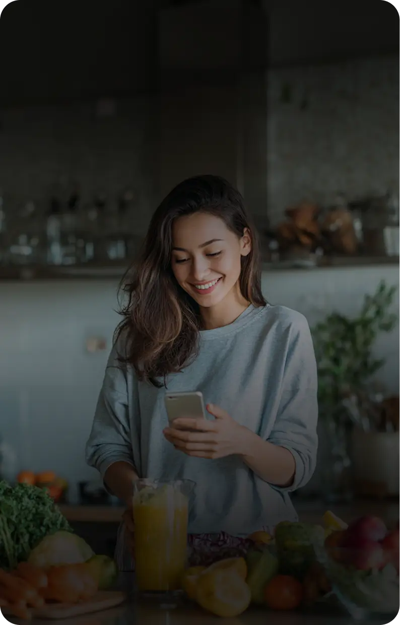 Health and Wellness app background